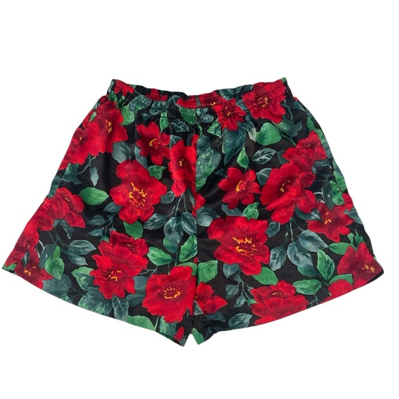 Victoria Secret | Floral Satin Pajama Shorts Gold Label Vintage Sz S - Picture 1 of 10